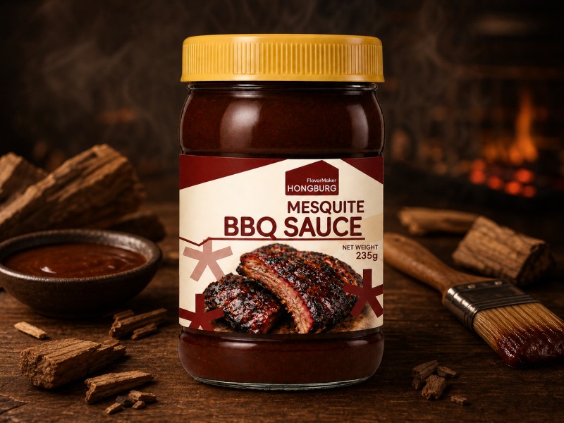 Anlann BBQ Mesquite le Blas Saibhir Deatach