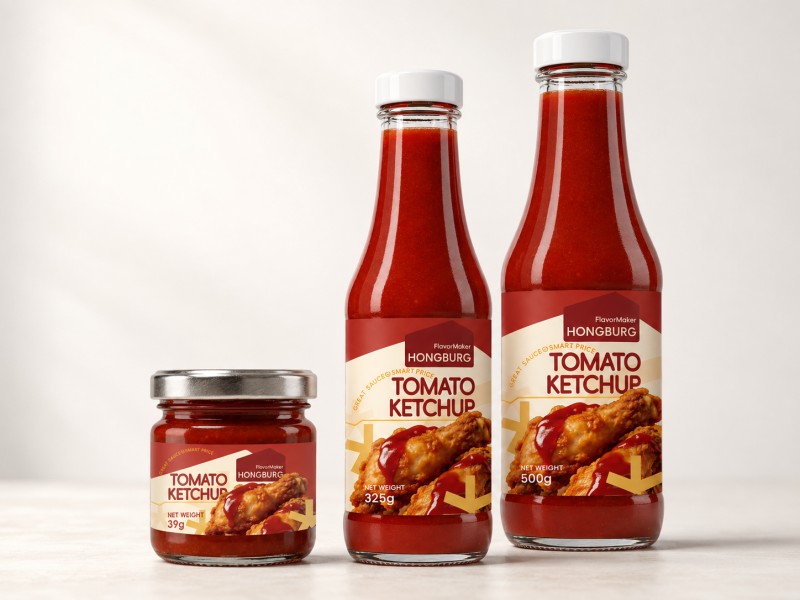 Ketchup Trátaí i Buidéal Gloine